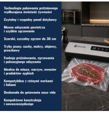 Zgrzewarka próżniowa pakowarka do żywności automatyczna do jedzenia + folia