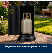 OGRZEWACZ TARASOWY PARASOL GRZEWCZY GAZOWY PROMIENNIK + REDUKTOR 13 kW