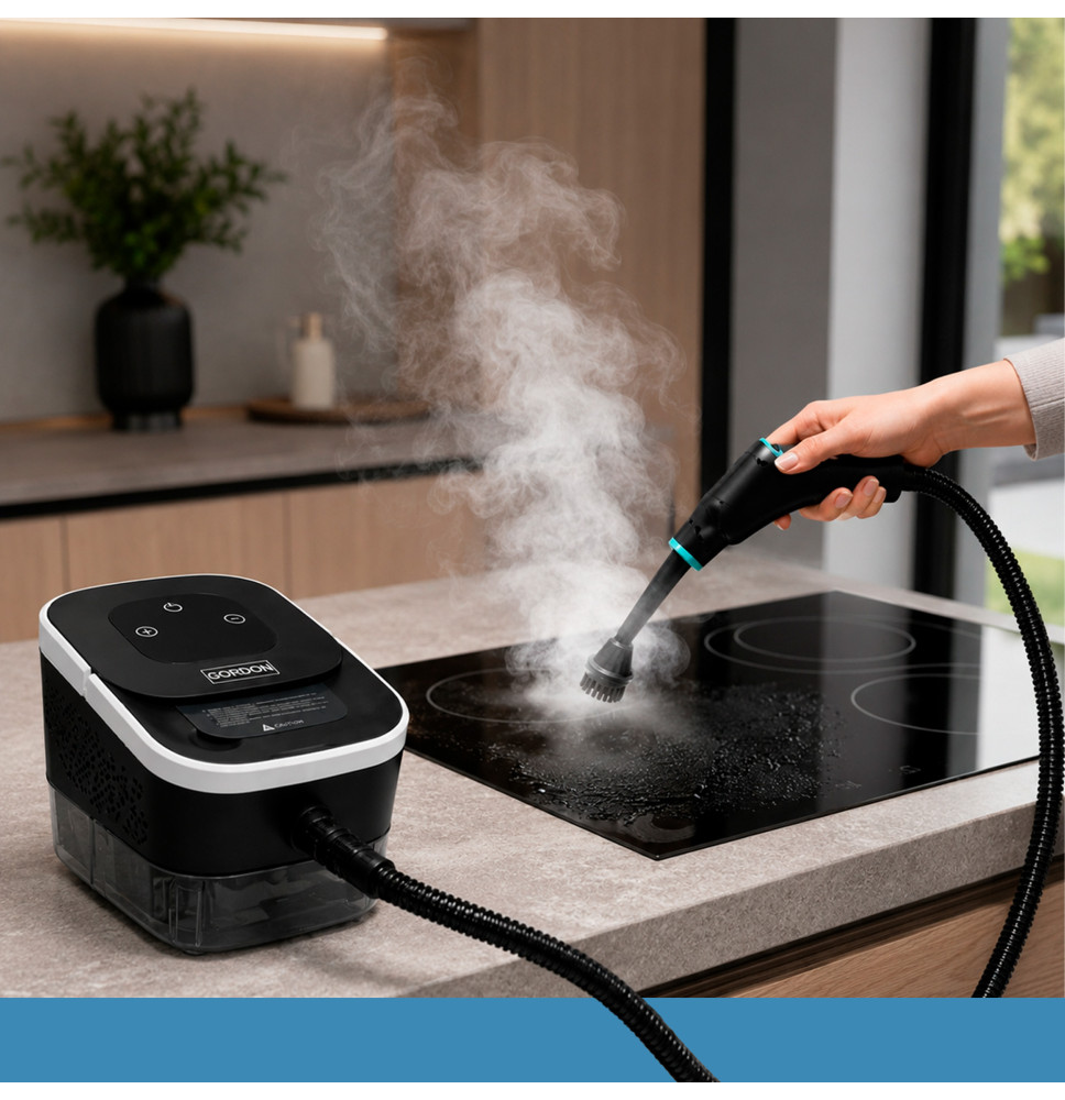 MYJKA PAROWA 2500 W CZARNA PAROWNICA CZYŚCIK URZĄDZENIE CZYSZCZĄCE