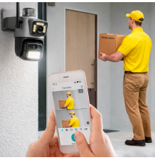 Kamera zewnętrzna podwójna wifi smart obrotowa aplikacja 8mpx