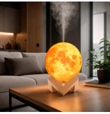 Nawilżacz powietrza dyfuzor księżyc lampka 3d LED