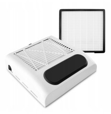 POCHŁANIACZ PYŁU DO PAZNOKCI DO FREZARKI BIAŁY 80W KASETOWY + FILTR