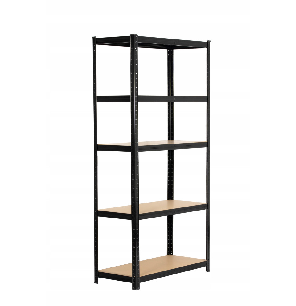 REGAŁ MAGAZYNOWY CZARNY 180x90x40