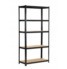 REGAŁ MAGAZYNOWY CZARNY 180x90x40