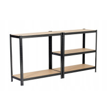 REGAŁ MAGAZYNOWY CZARNY 180x90x40