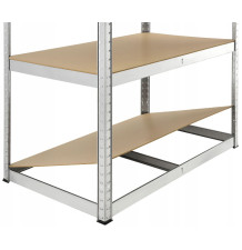 REGAŁ MAGAZYNOWY SREBRNY 205x120x45