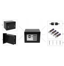 Domowy Sejf Kasetka na Zamek Elektroniczny Szyfr Klucz Kod Kasa Pancerna XL