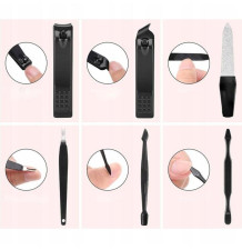 MEGA ZESTAW 24 ELEMENTY Kompleksowy Przybornik Manicure Pedicure Paznokci