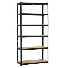 REGAŁ MAGAZYNOWY CZARNY 220x90x40