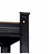 REGAŁ MAGAZYNOWY CZARNY 220x90x40