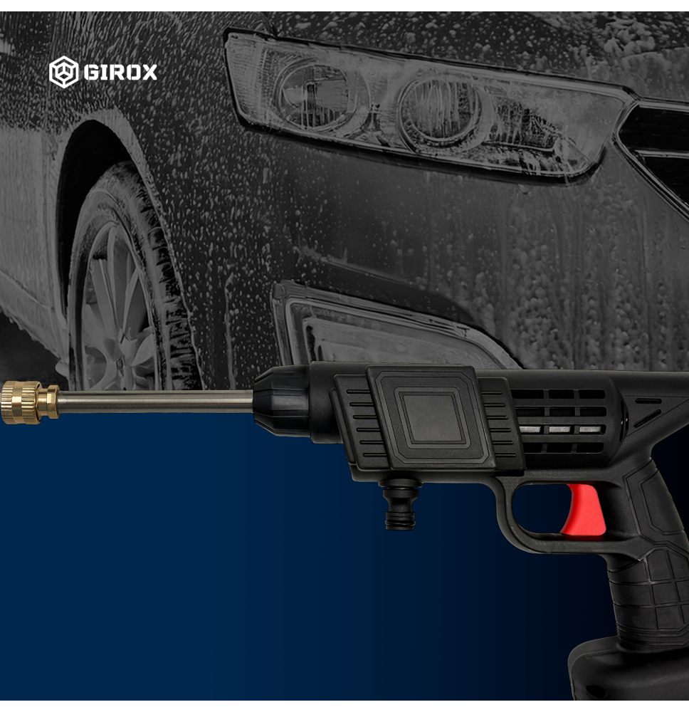 Myjka ciśnieniowa akumulatorowa samochodowa bezprzewodowa | 2 baterie