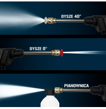 Myjka ciśnieniowa akumulatorowa samochodowa bezprzewodowa | 2 baterie