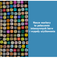 Markery alkoholowe dwustronne – zestaw 262 sztuki z etui