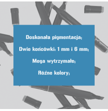 Markery alkoholowe dwustronne – zestaw 204 sztuki z etui