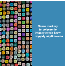 Markery alkoholowe dwustronne – zestaw 204 sztuki z etui