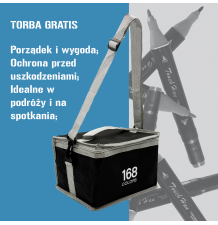 Markery alkoholowe dwustronne – zestaw 168 sztuk z etui