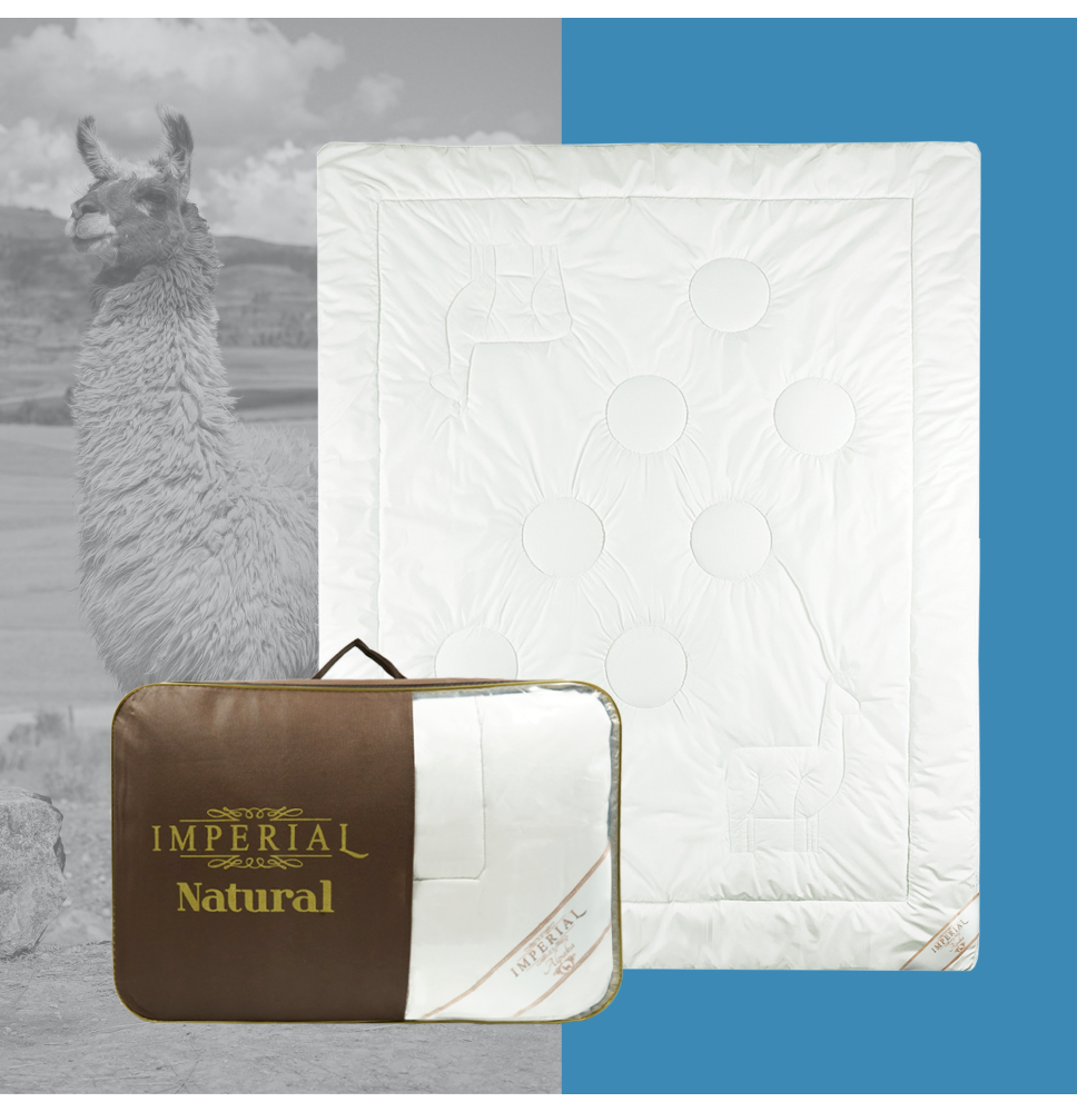 Kołdra Imperial Alpaka 160x200 – naturalna wełna, wersja DUO, wyjątkowe ciepło