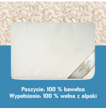 Kołdra Imperial Alpaka 160x200 – naturalna wełna, wersja DUO, wyjątkowe ciepło