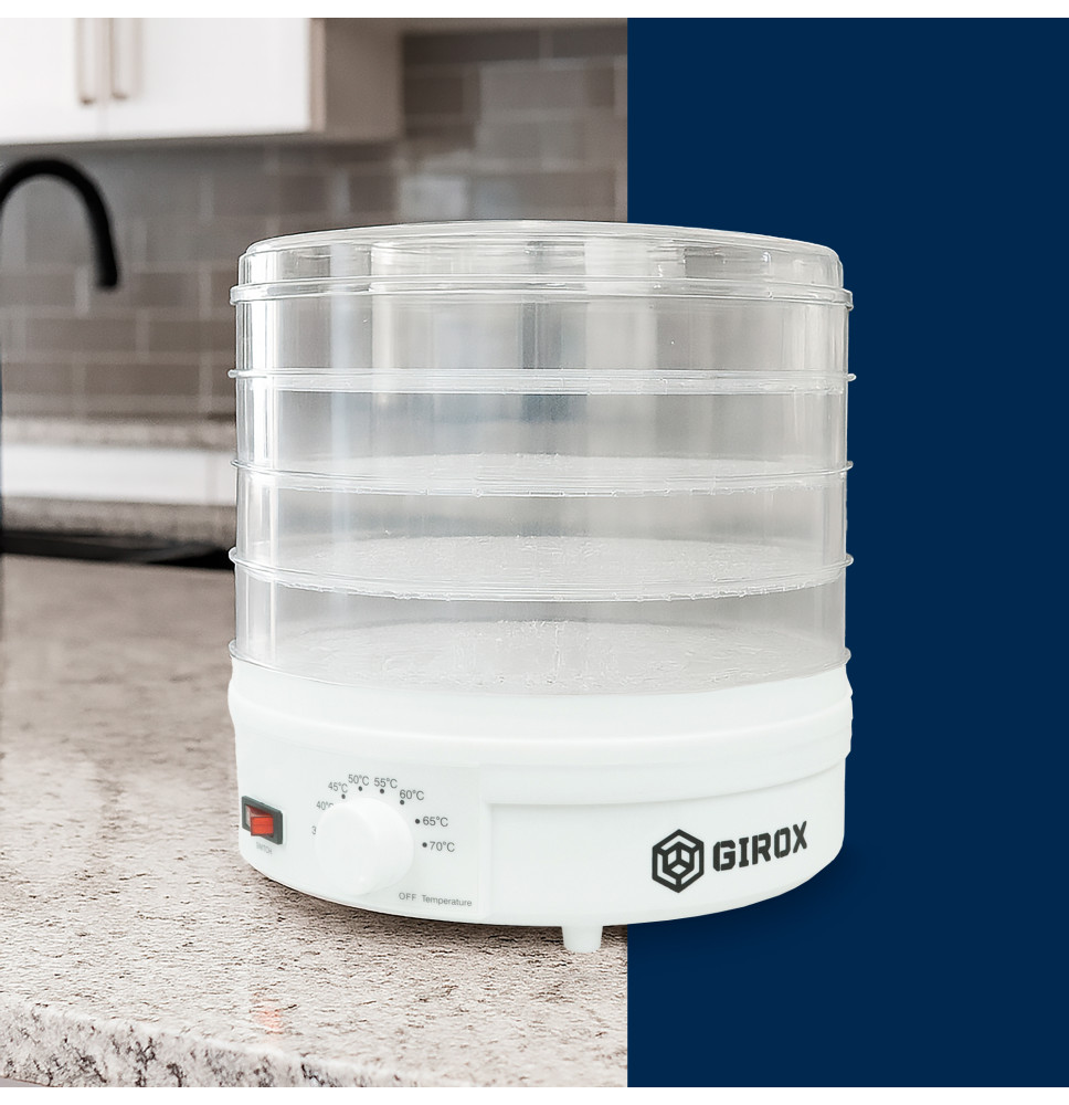 Mocna suszarka do grzybów, owoców, warzyw i ziół 500W – 5 sit, BPA Free