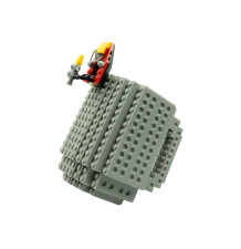 Kreatywny kubek klockowy 350 ml szary – idealny dla fanów LEGO
