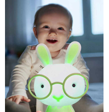 Lampka nocna dla dzieci królik LED 3 tryby świecenia lampka biurkowa
