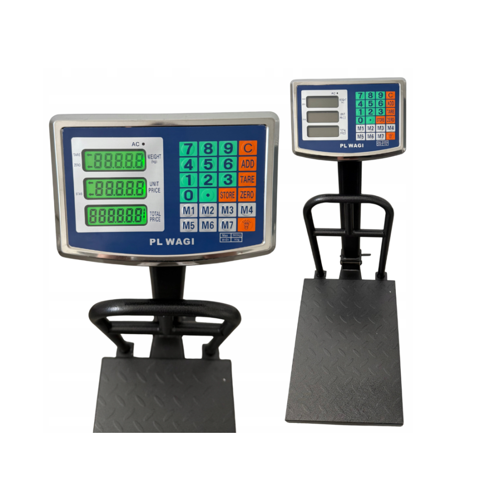 Waga magazynowa sklepowa elektroniczna wyświetlacz lcd 300kg