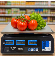 Waga sklepowa 40kg / 2g elektroniczna gastronomiczna wyświetlacz LCD