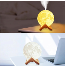 Nawilżacz powietrza dyfuzor księżyc lampka 3d LED