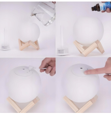Nawilżacz powietrza dyfuzor księżyc lampka 3d LED