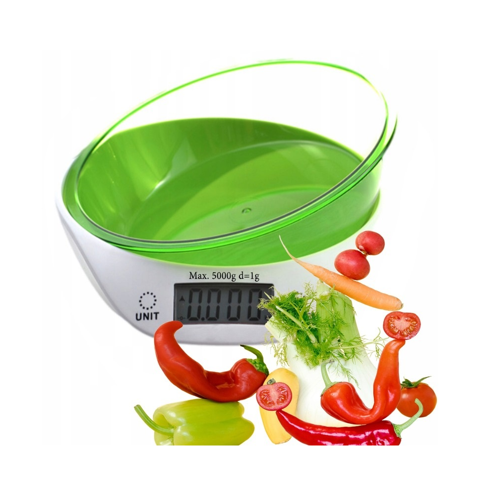 Elektorniczna waga kuchenna z miską wyświetlacz LCD 5kg