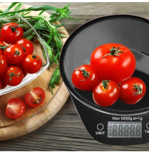 Elektorniczna waga kuchenna z miską wyświetlacz LCD 5kg