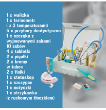 Drewniany zestaw lekarza dla dzieci walizka apteczka pielęgniarka doktor