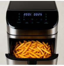 Airfryer 8L 1800W duża frytkownica z okienkiem i panelem LCD