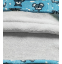 Bluzokoc koala ponczo bluza z kapturem kieszeń kangur polar oversize 100% poliester dla młodzieży dorosłych