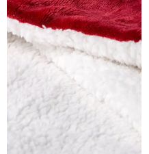 Bluzokoc czerwony ponczo bluza z kapturem kieszeń kangur polar oversize 100% poliester dla młodzieży dorosłych