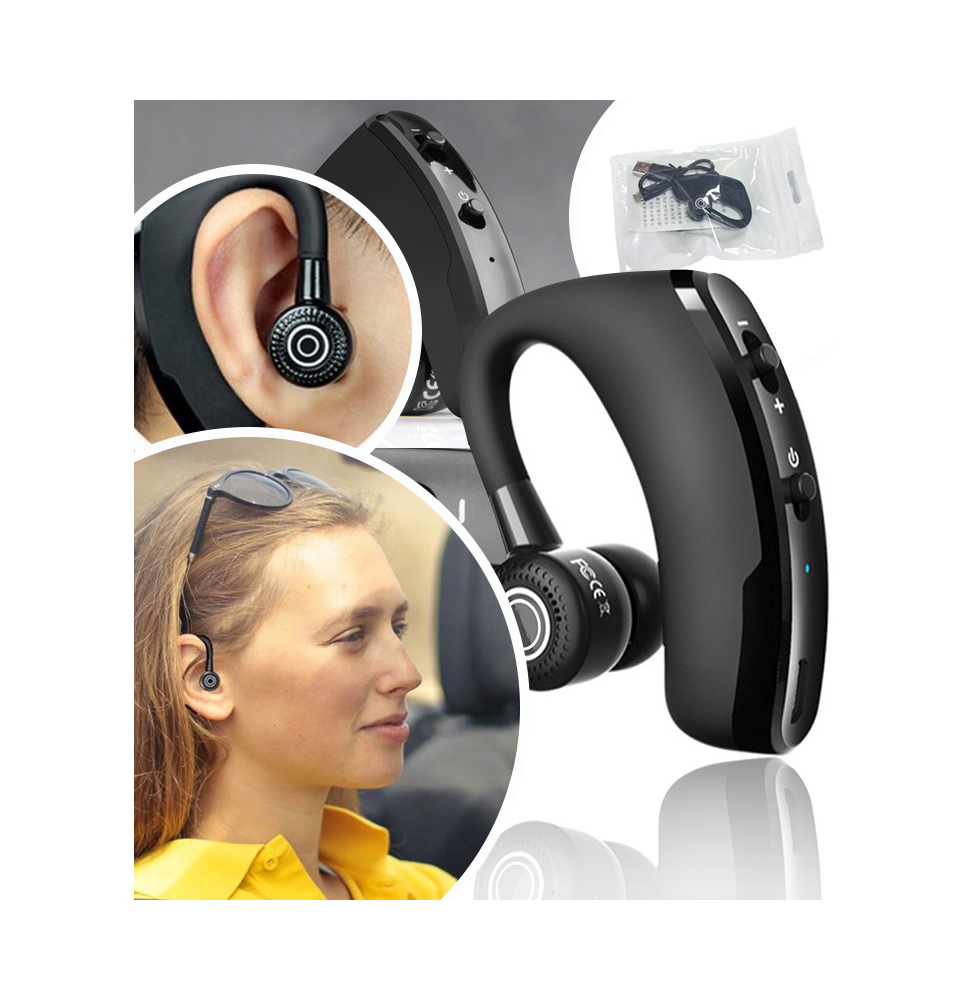 Zestaw słuchawkowy bluetooth słuchawka bezprzewodowa do ucha ładowanie usb