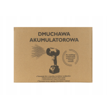 DMUCHAWA AKUMULATOROWA DO LIŚCI ŚNIEGU 2x BATERIA BEZPRZEWODOWA NIEBIESKA