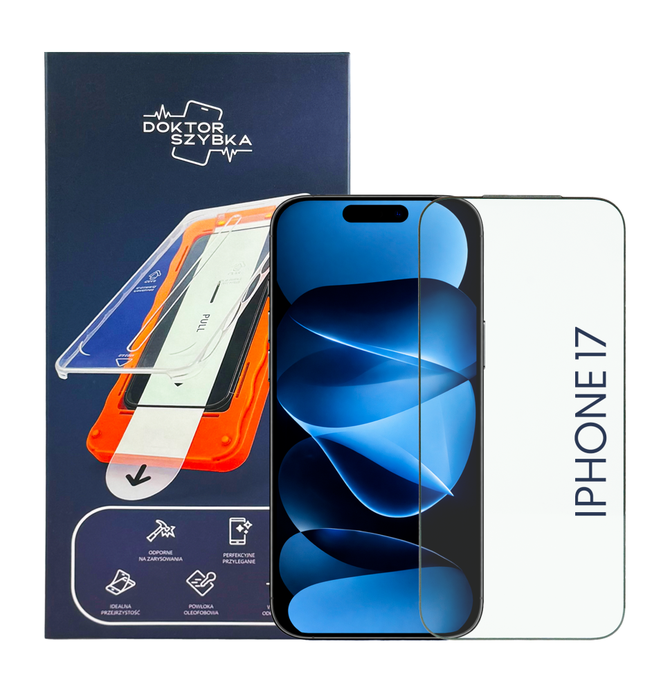 Szkło hartowane Szybka iPhone 17 + APLIKATOR 1 SZT