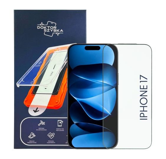 Szkło hartowane Szybka iPhone 17 + APLIKATOR 1 SZT