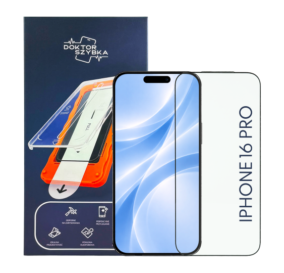 Szkło hartowane Szybka do iPhone 16 Pro 1 szt. + aplikator