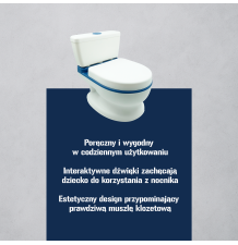 Interaktywny nocnik dla dzieci z muzyką i dźwiękami od Inteligentny