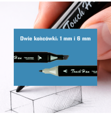 Markery flamastry mazaki dwustronne precyzyjne 48 kolorów