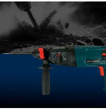 Udarowy młotowiertarka 2600W SDS-Plus z trybami pracy, wiertłami i dłutami
