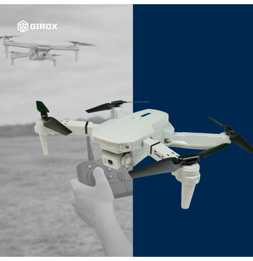 Dron e88 pro zabawka kamery wifi zawis 250m + 3 baterie akumulatory