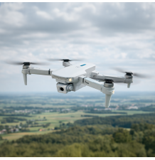 Dron e88 pro zabawka kamery wifi zawis 250m + 3 baterie akumulatory