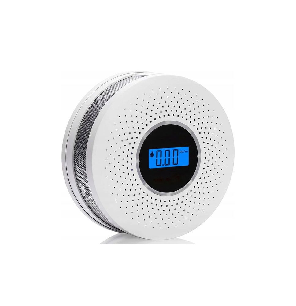 Czujnik dymu i tlenku węgla alarm co czadu czujnik z wyświetlaczem LCD