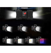 Latarka akumulatorowa led mocna szperacz reflektor usb dwustronna wodoodporna powerbank