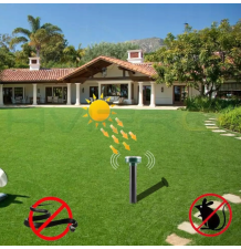 4x solarny odstraszacz na krety kune nornice najmocniejszy zestaw xxl