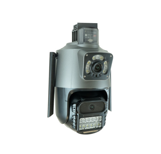 Kamera zewnętrzna podwójna wifi smart obrotowa aplikacja 8mpx