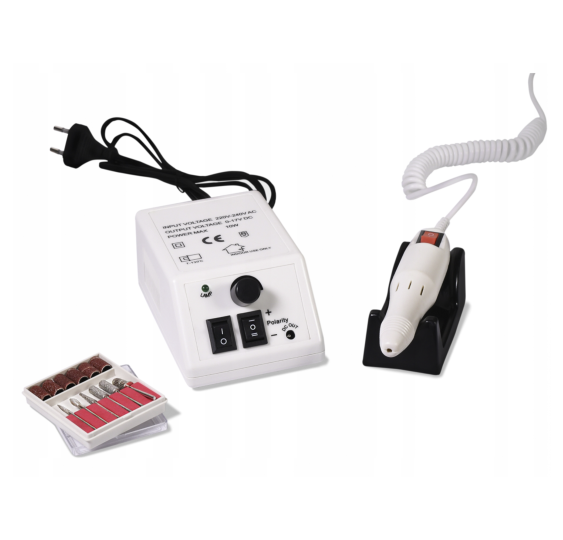 FREZARKA do paznokci usuwania żelu hybrydy + frezy